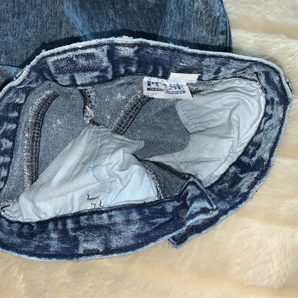 Vtg 80s Pulse acid wash Extreme high waist Skinny Stretch denim Jeans 25 waist - Picture 11 of 11